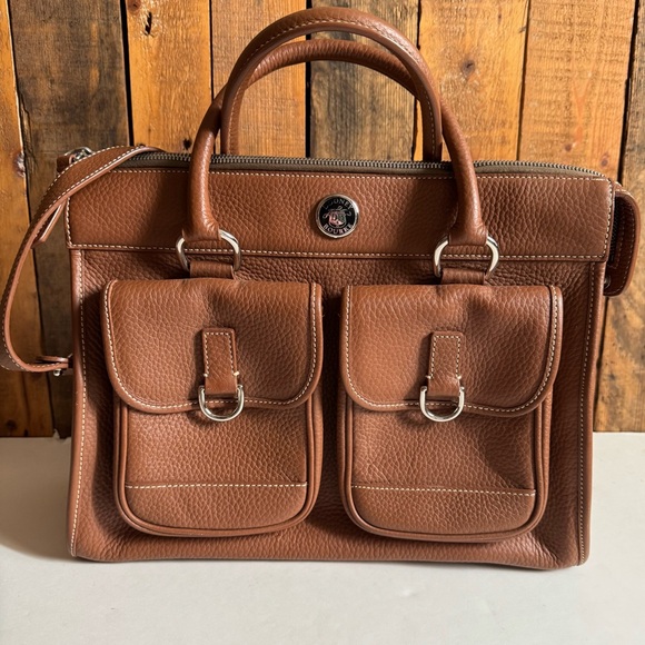 Dooney Double Pocket Satchel - Picture 1 of 14